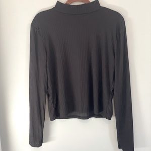 YMI Collection black light weight ribbed mock turtle neck XL